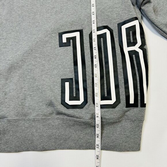 Nike Air Jordan Sport DNA Pullover Hoodie Grey Black DV7724-091 Mens Size Medium - Picture 5 of 8